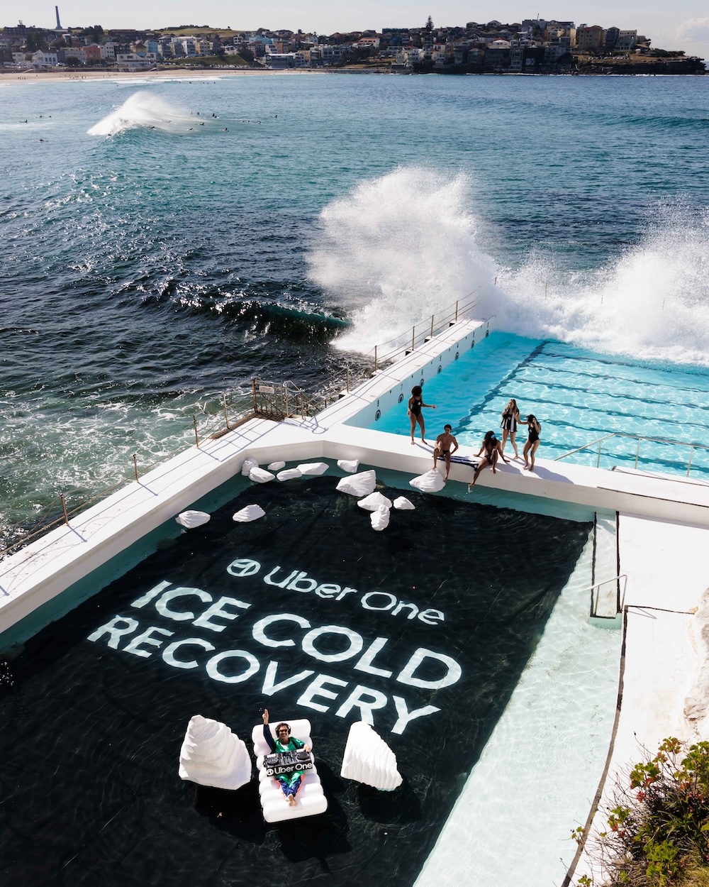 Uber converts Icebergs into luxurious ice bath post City2Surf in new activation via Hello Social
