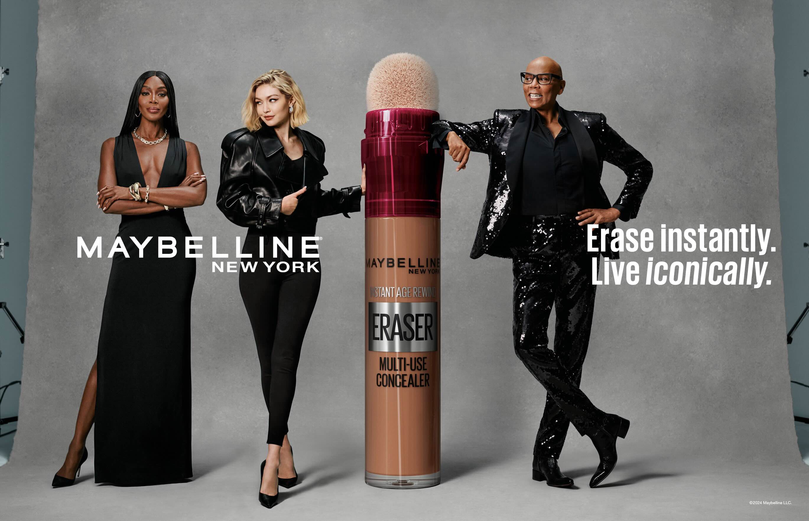 Naomi Campbell and RuPaul Star in Maybelline New York’s global ‘ICONS’ campaign via gotham