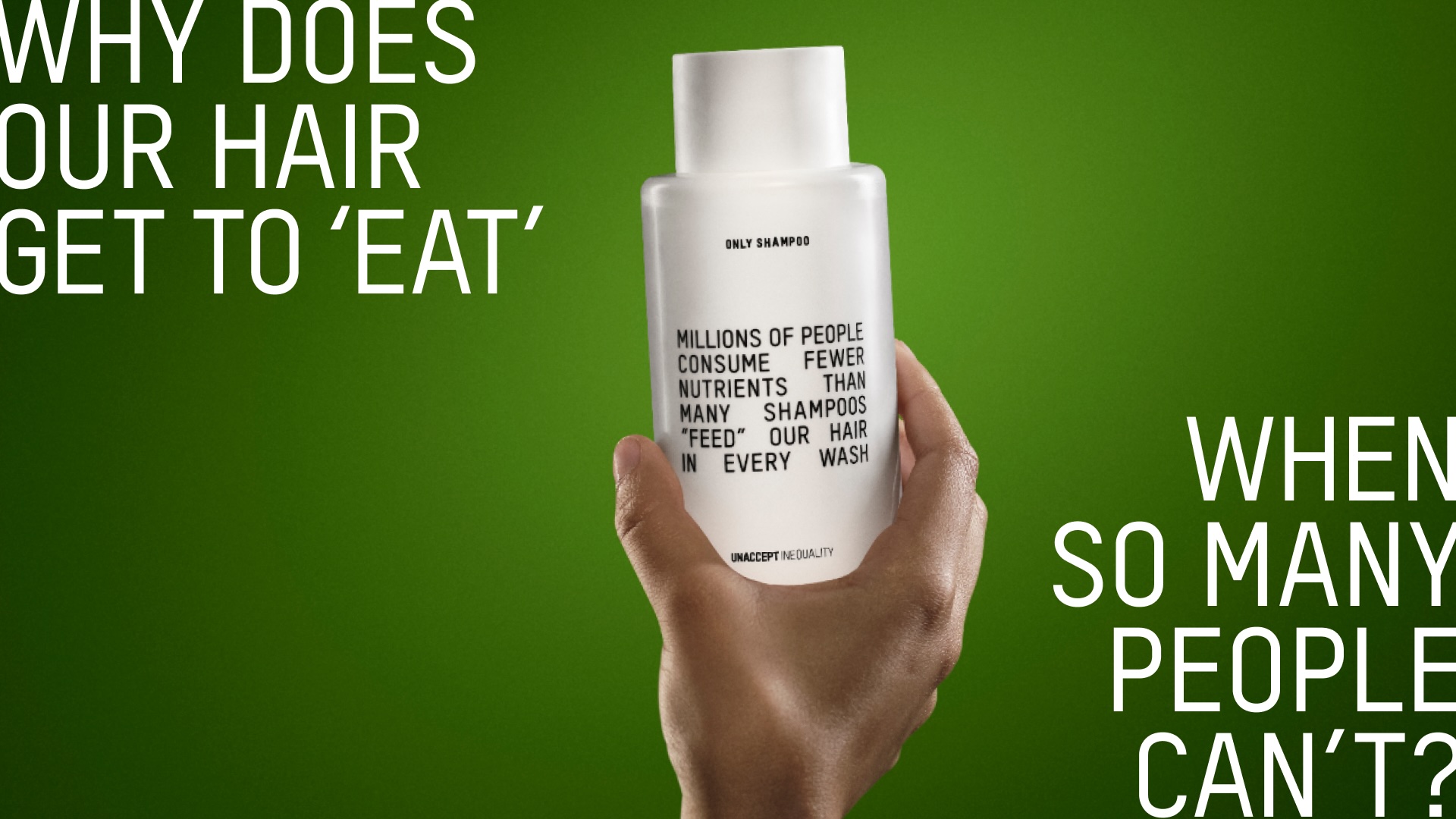 Oxfam partners with Bullfrog to launch ‘ONLY SHAMPOO’ to highlight global food inequality