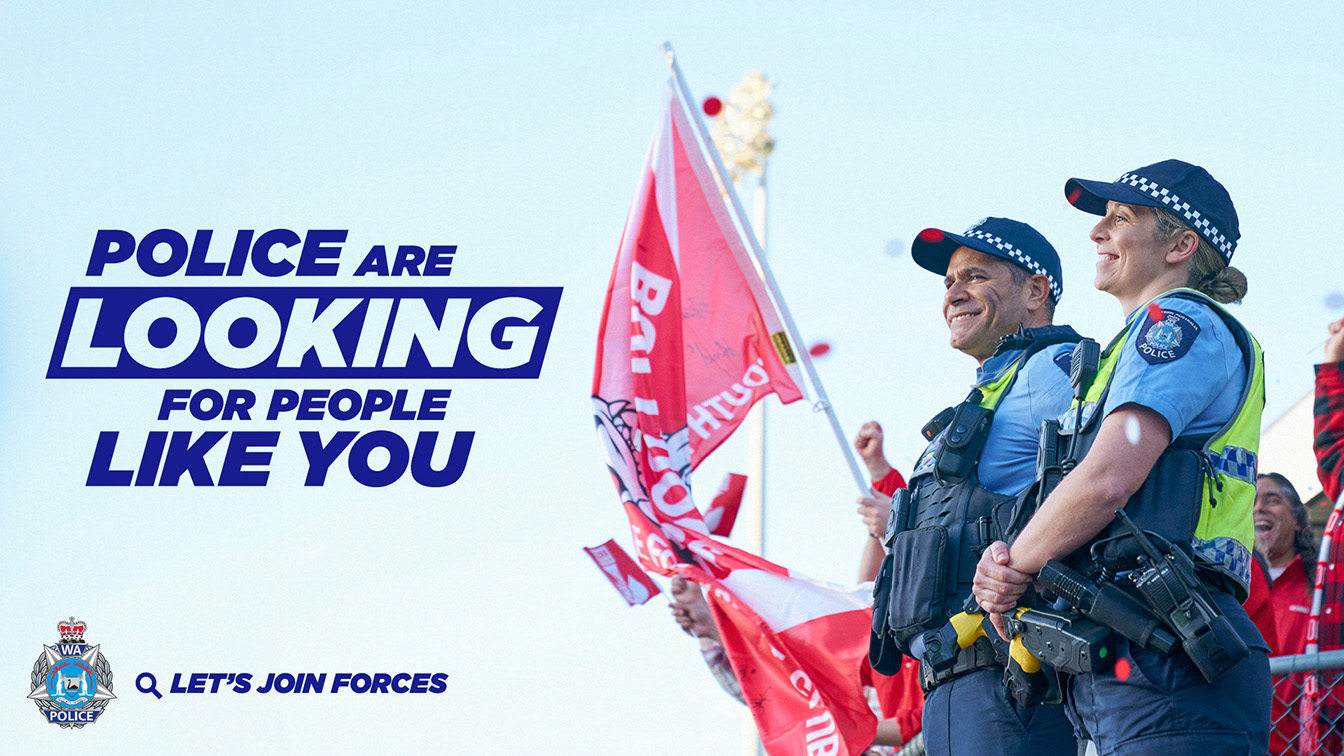 The Western Australia Police Force is looking for ‘People like You’ via Gatecrasher Perth campaign