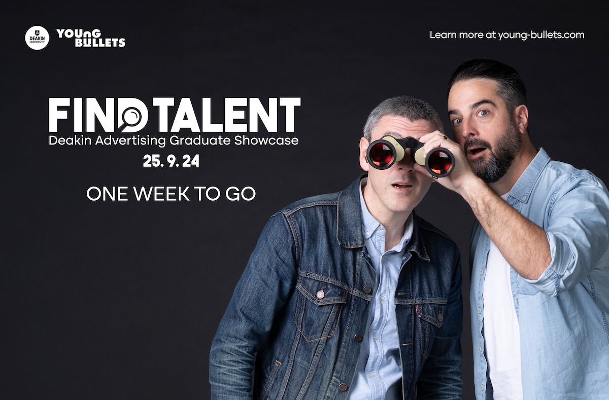 Industry closes in on Young Bullets: Deakin’s Advertising Graduate Showcase set for this Wednesday, September 25 – Tickets on sale now