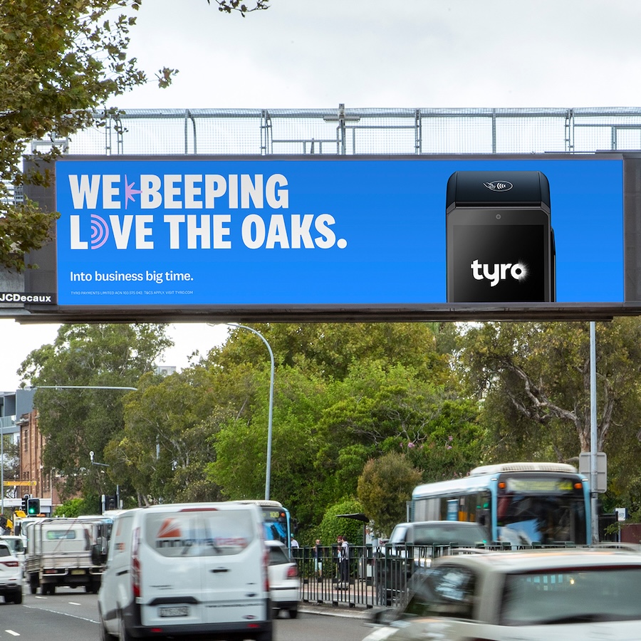 ‘Eat Pay Love’: Tyro celebrates Aussie hospitality obsession in new OOH thank you campaign