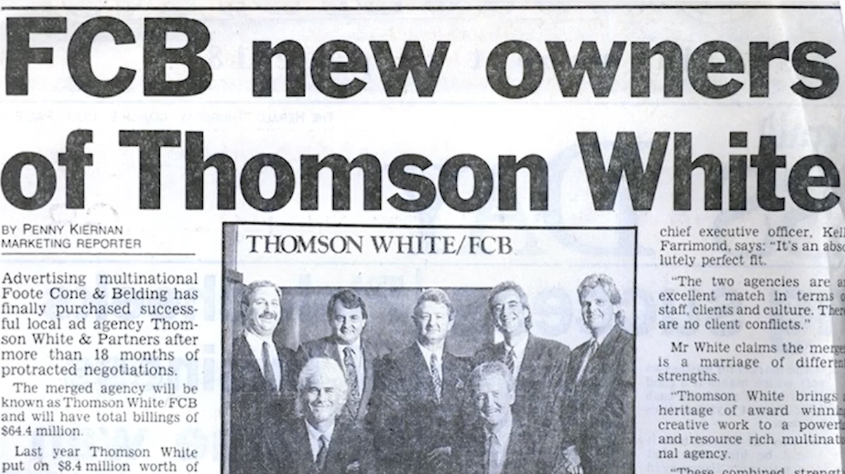 Vale Tony White ~ “A true giant of advertising” leaves a lasting legacy