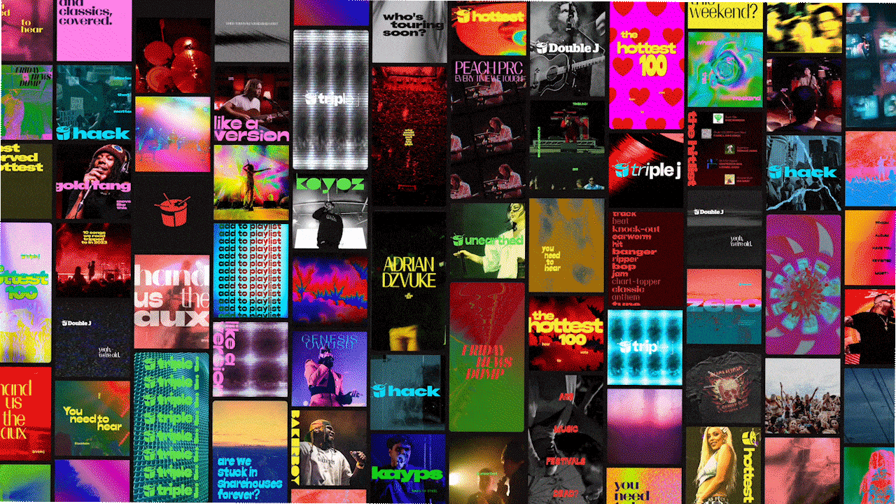 National broadcaster triple j launches striking new brand identity via Howatson+Company