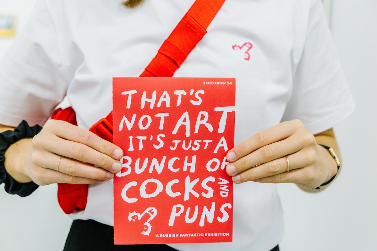‘That’s Not Art, It’s Just a Bunch of Cocks and Puns’: Cocogun creative partner Ant Melder showcases art at ‘Rubbish Fantastic’ exhibition