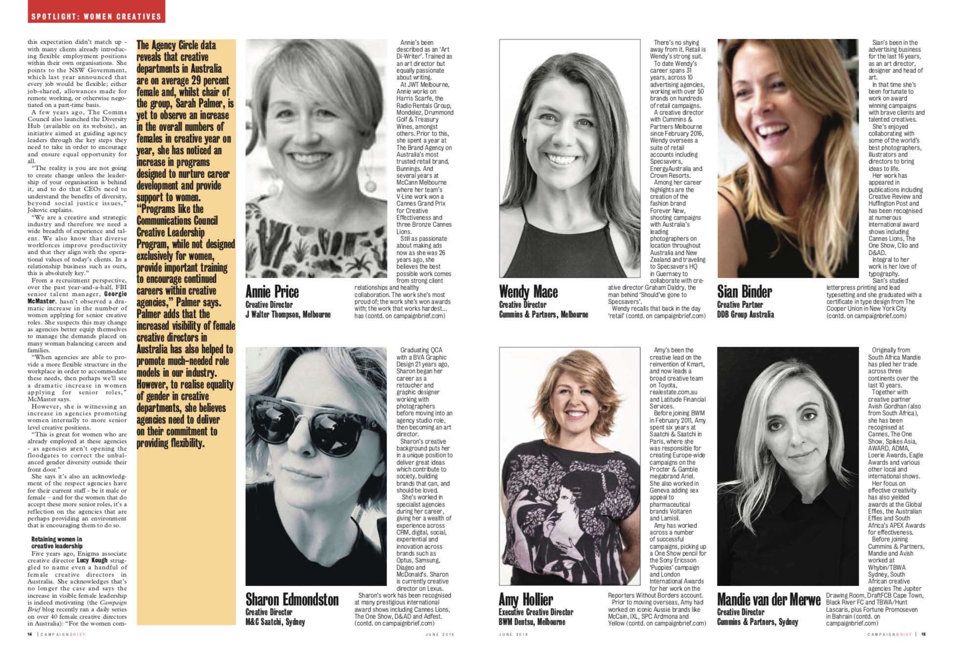 Campaign Brief takes the concerns raised by the community very seriously, especially regarding gender representation in the ad industry and apologises for our thoughtless ‘all male’ visuals