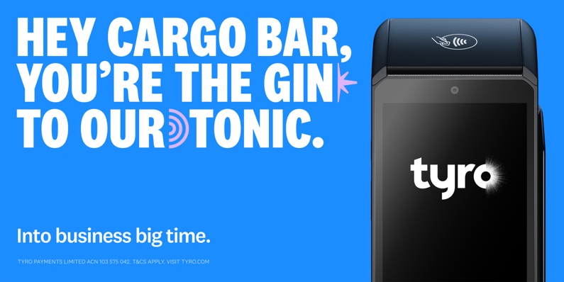 ‘Eat Pay Love’: Tyro celebrates Aussie hospitality obsession in new OOH thank you campaign