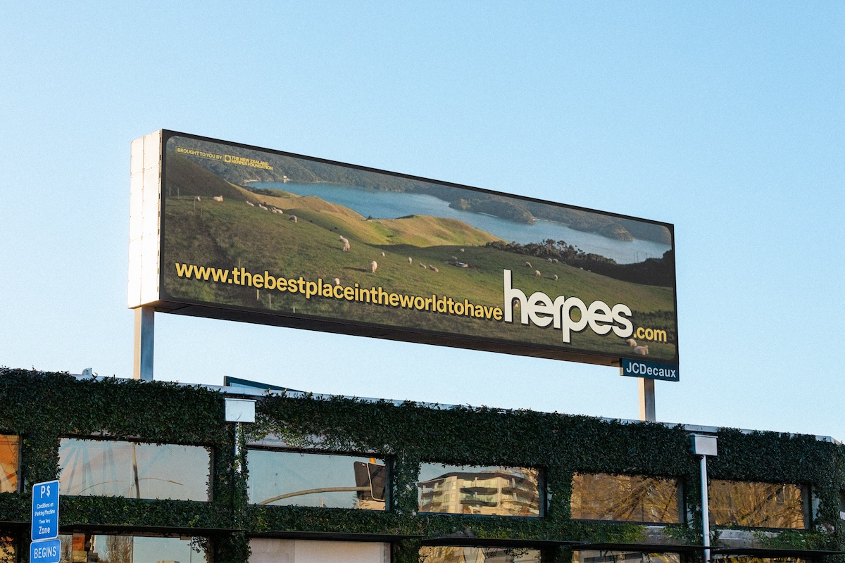 NZHF challenges the nation to become the best place in the world to have herpes in new behaviour-change campaign via Motion Sickness