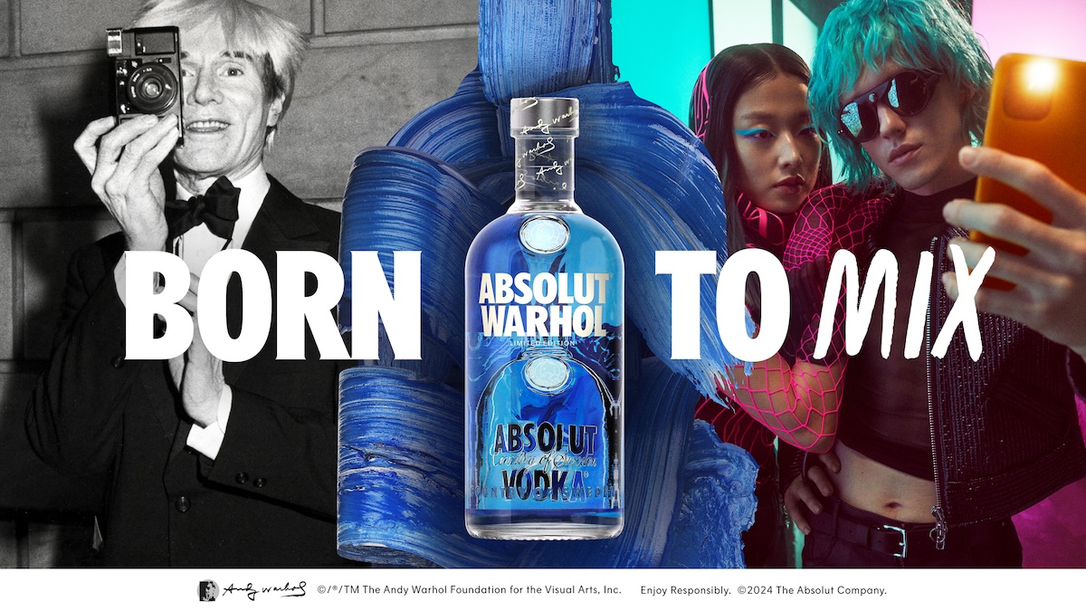 Absolut celebrates rediscovered 1985 Andy Warhol painting with limited-edition bottle