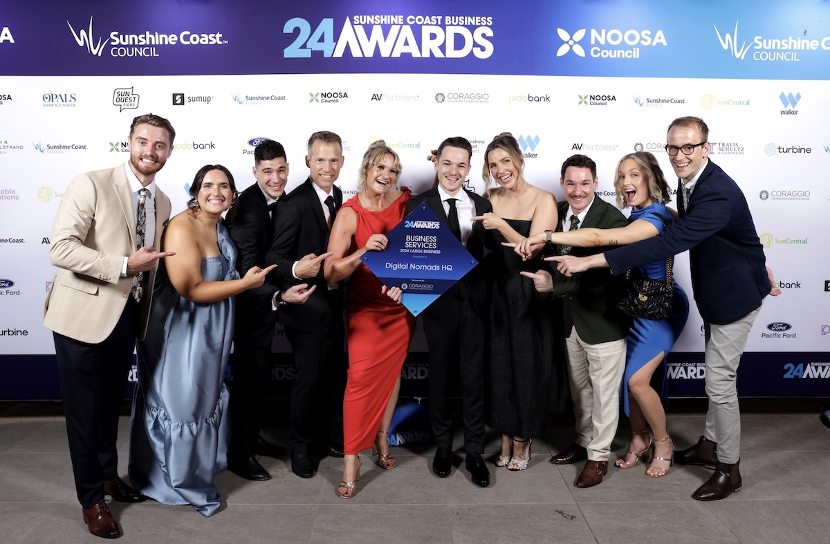 Digital Nomads HQ takes out Business Services win at Sunshine Coast Business Awards 2024