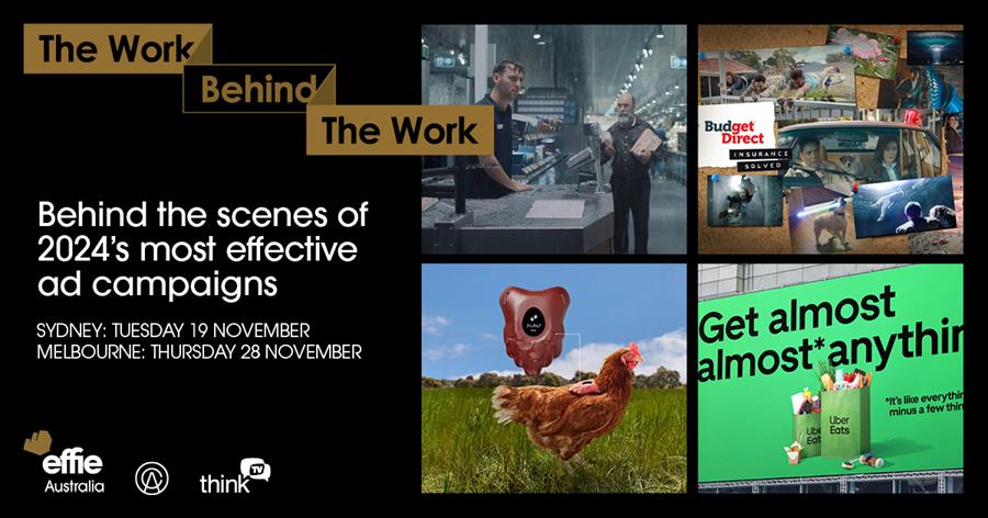 Countdown to Effies ‘The Work Behind The Work’ in Sydney on Tue Nov 19 + Melbourne Thur Nov 28