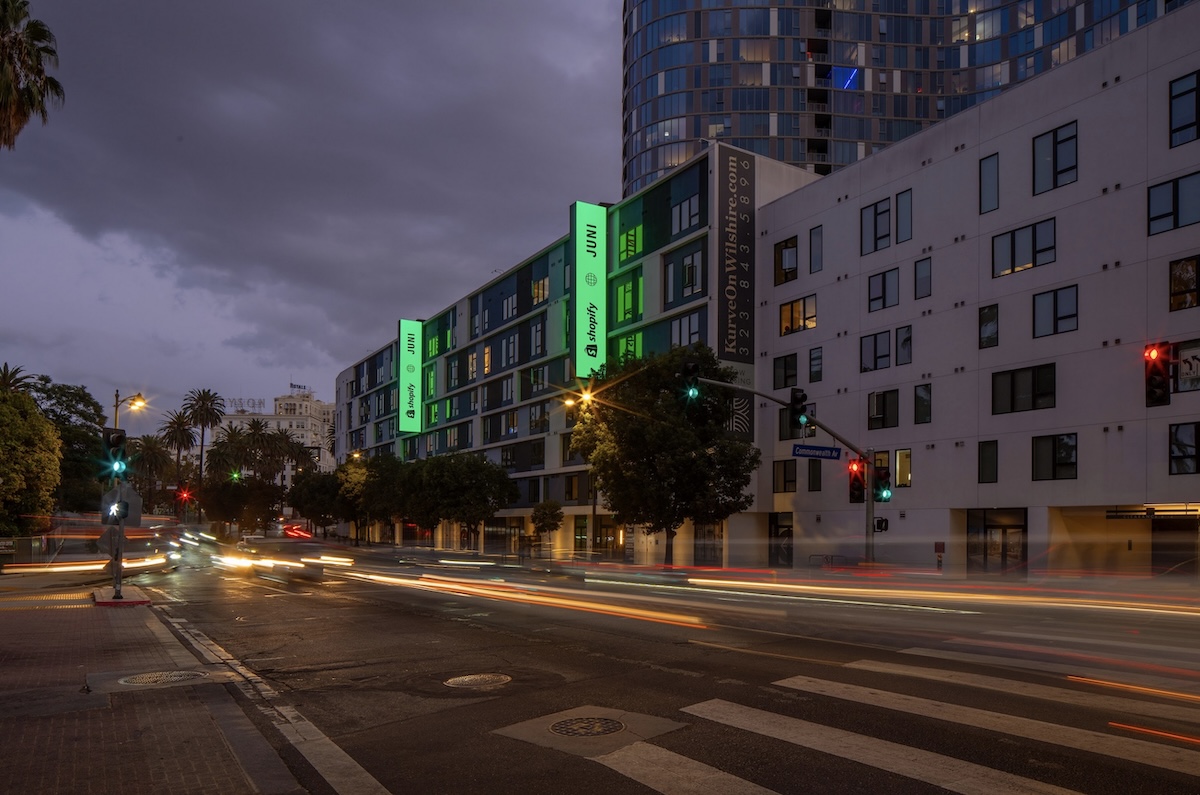 Aussie fashion label JUNI partners with Shopify for billboard campaign in LA and the Gold Coast