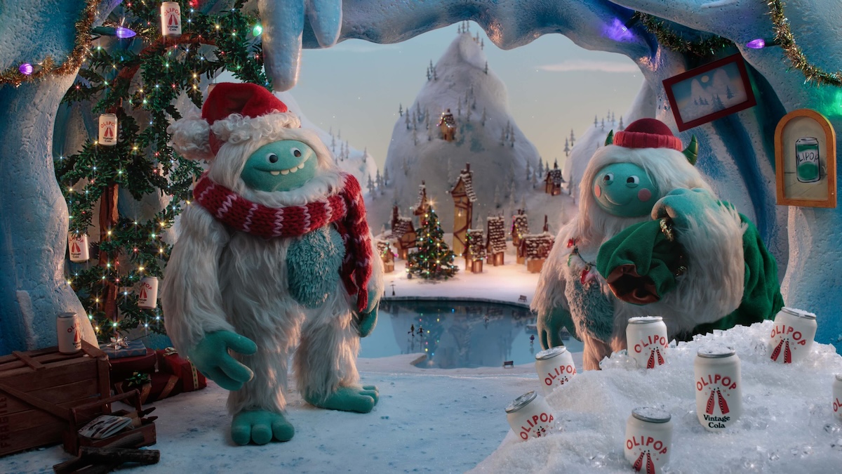 OLIPOP launches new festive holiday ad campaign with two lovable yetis via CULLEN
