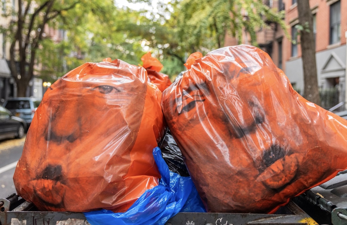Bear Meets Eagle On Fire partners with artists in the US to create ‘Dump Trump’ garbage bags