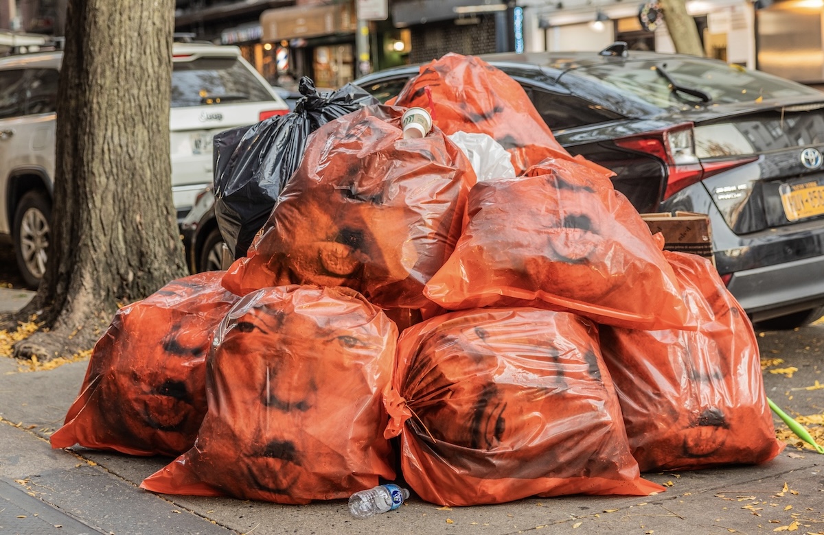 Bear Meets Eagle On Fire partners with artists in the US to create ‘Dump Trump’ garbage bags