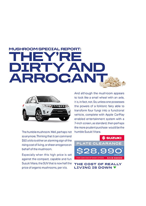 Introducing The Suzuki Index: Suzuki sell cars by the kilo in first campaign via ATime&Place