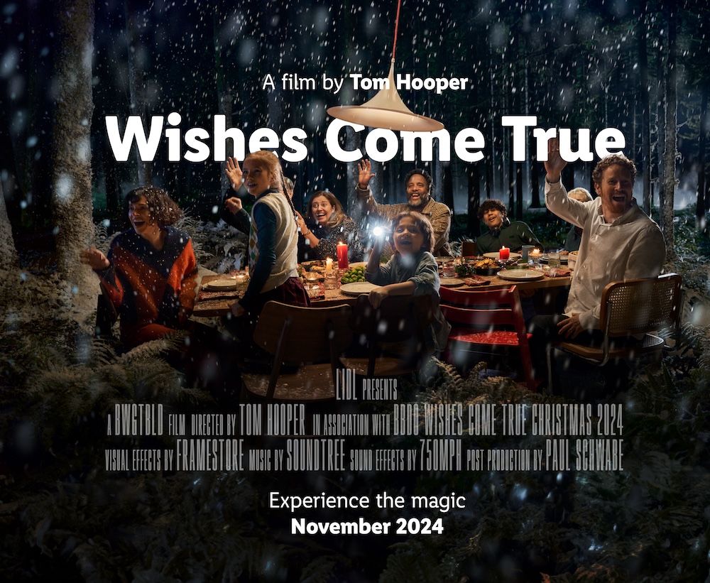 Lidl’s Christmas magic captured by director Tom Hooper in new campaign via BBDO Germany