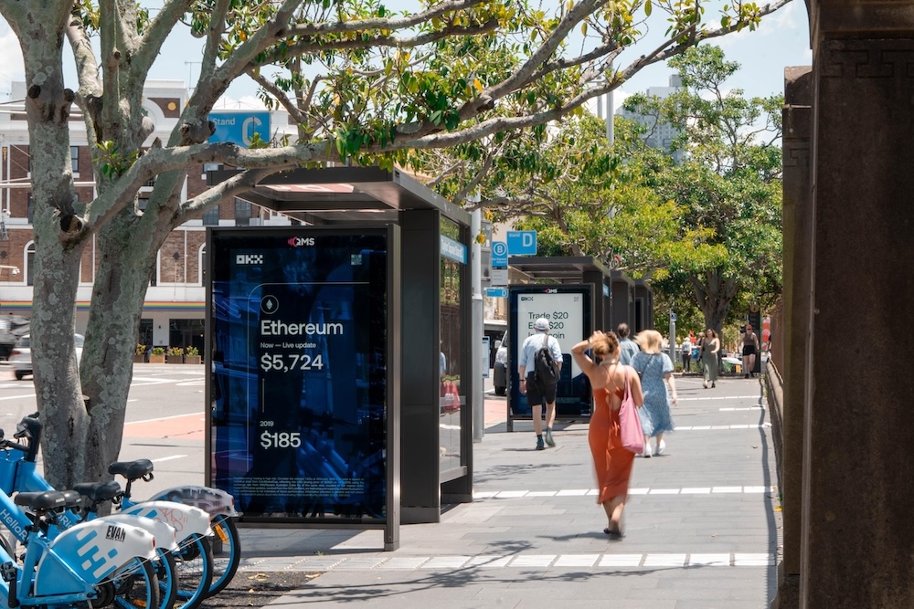 OKX Australia launches ‘Summer of Crypto’ campaign featuring Australia’s first live API integrated crypto price billboards via CLMG