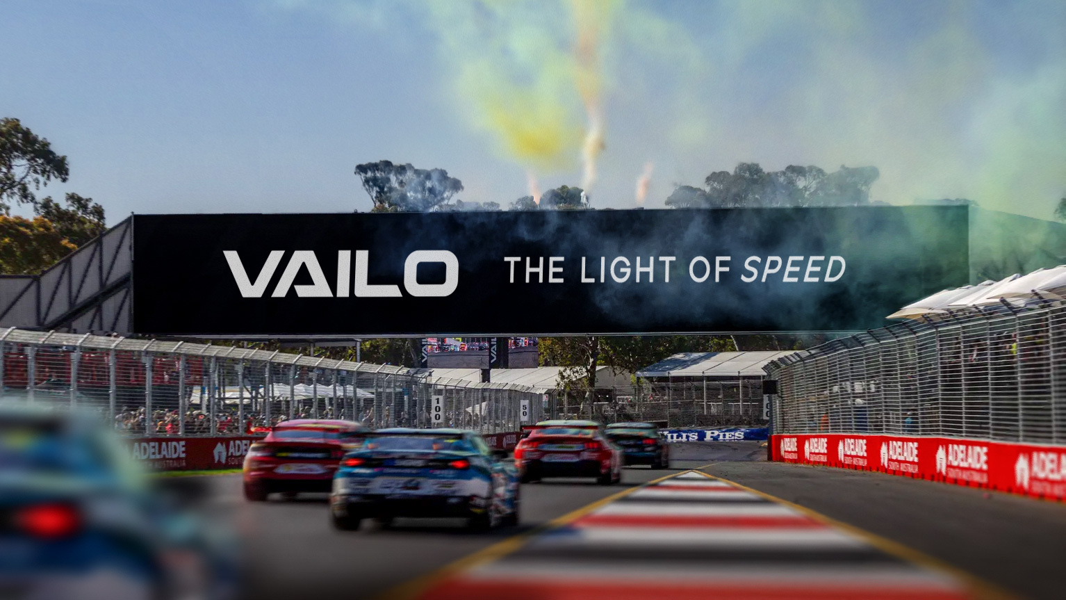 VAILO reframes the speed of light for motorsport fans in out-of-home campaign via Showpony