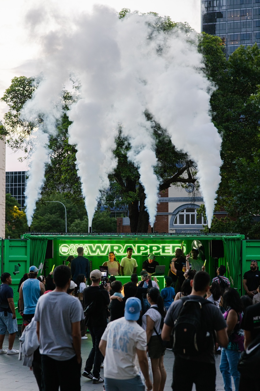 Spotify celebrates 2024 Spotify Wrapped with pop-up rave + campaign via Akcelo + Jack Nimble