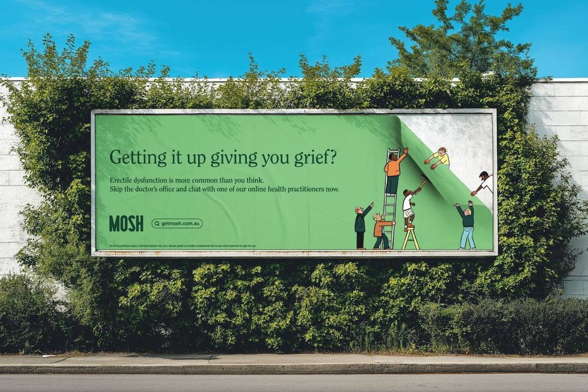 Men’s online health platform Mosh launches cheeky erectile dysfunction campaign