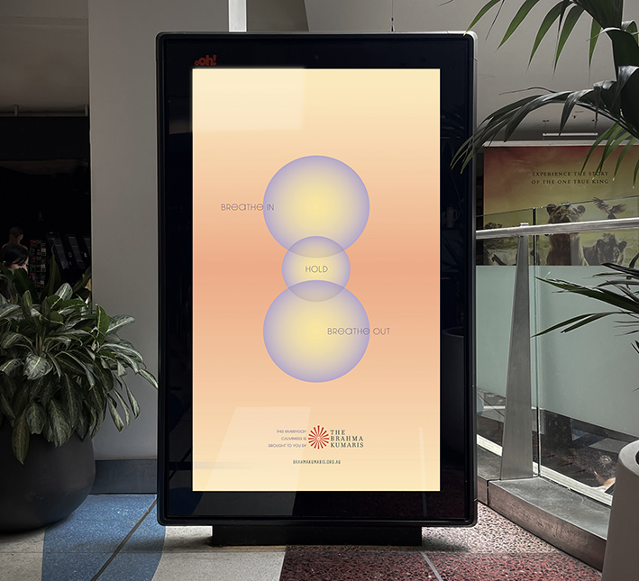 THE BRAHMA KUMARIS CREATE ADS VIA OBLONG THAT CALM PEOPLE DOWN DURING THE MOST STRESSFUL TIME OF YEAR