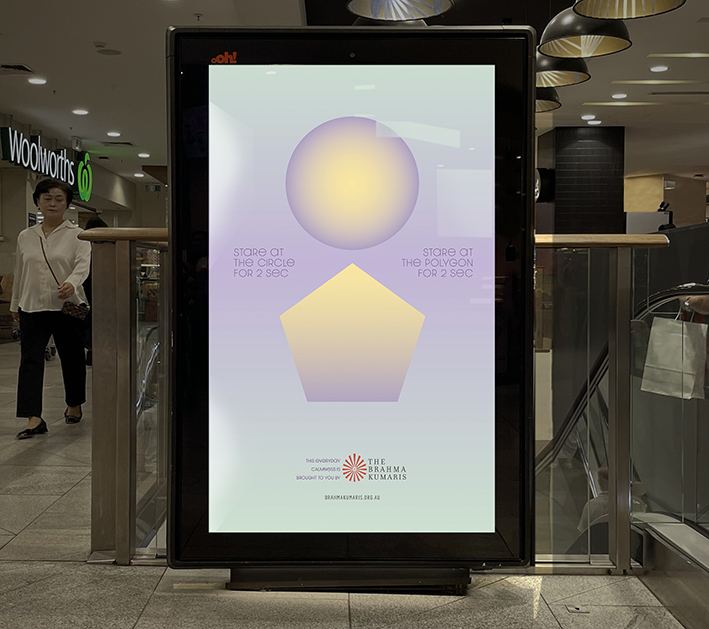 THE BRAHMA KUMARIS CREATE ADS VIA OBLONG THAT CALM PEOPLE DOWN DURING THE MOST STRESSFUL TIME OF YEAR