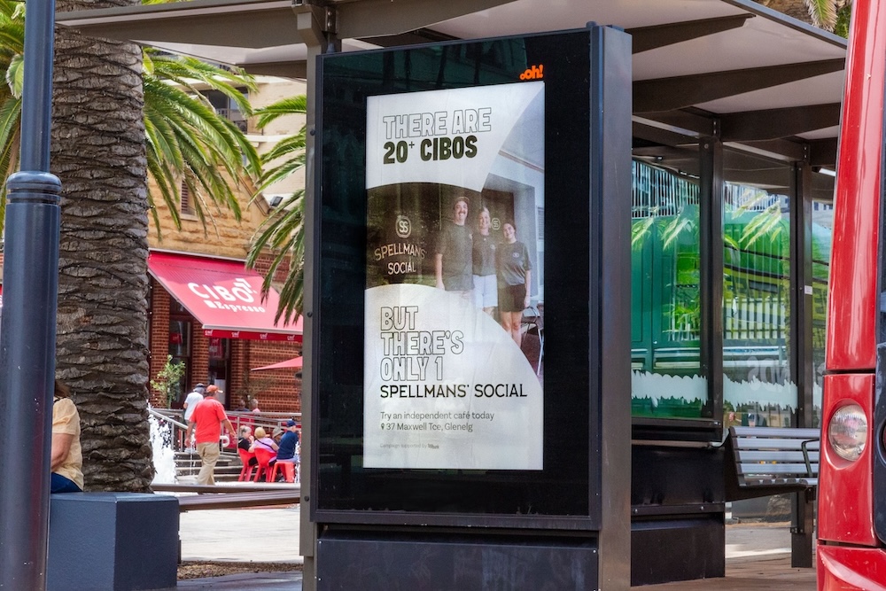 “Support Local”: Adelaide cafés stir the pot with cheeky OOH campaign via Topbunk as local chain CIBO Espresso rebrands to Gloria Jean’s
