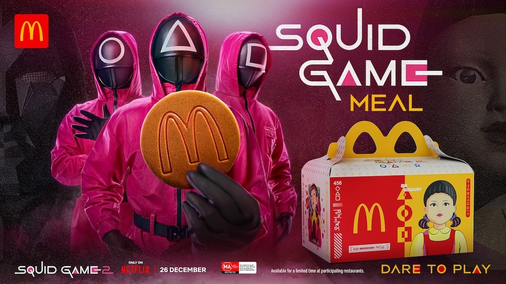 Macca’s celebrates the upcoming S2 premiere of Netflix’s Squid Game with ‘Dare to Play’ launch