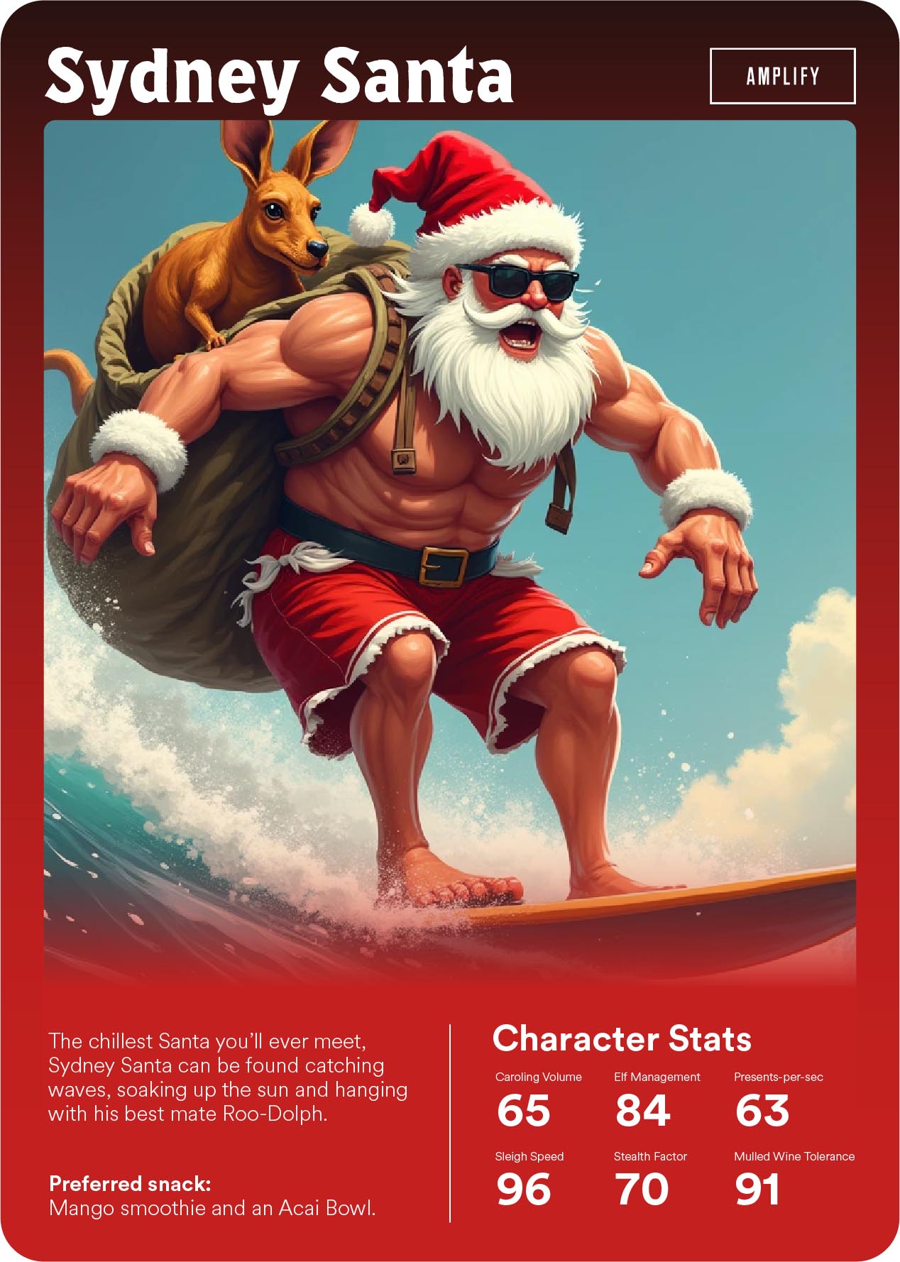 New festive season card game created by Amplify decides which Santa is really the G.O.A.T