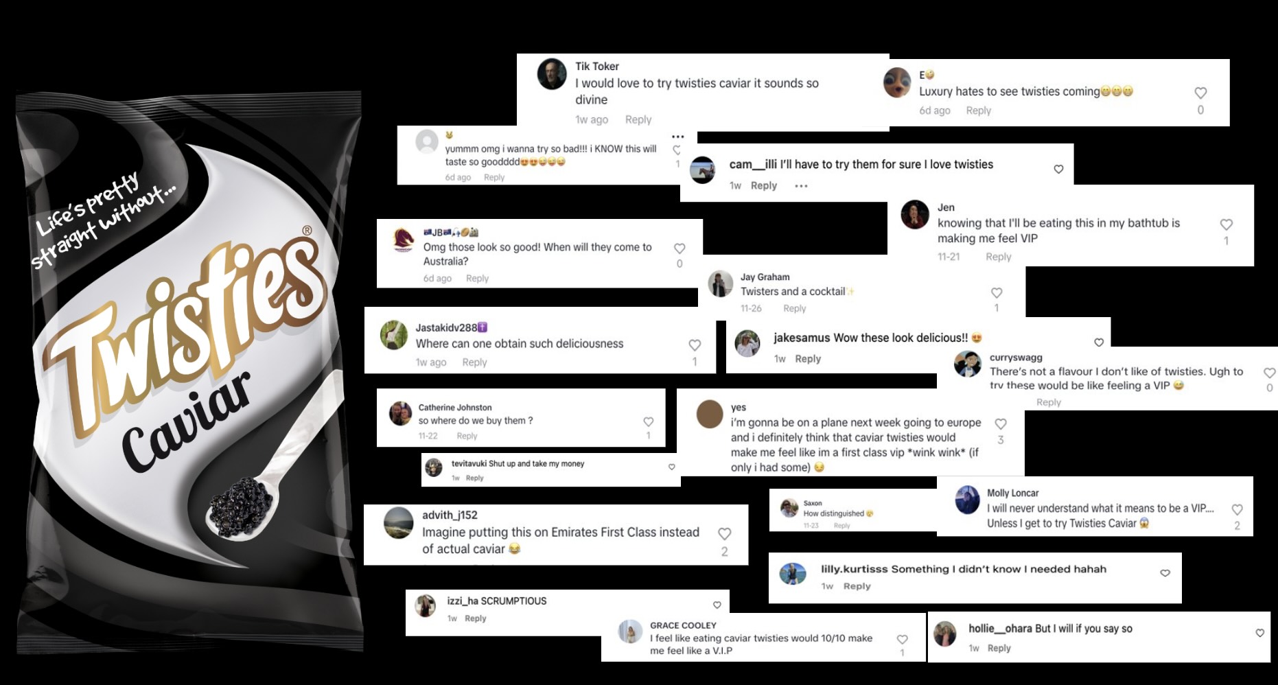 Twisties gives everyday Aussies a taste of luxury with social-led campaign for Twisties Caviar via Vayner Media and Mango Communications