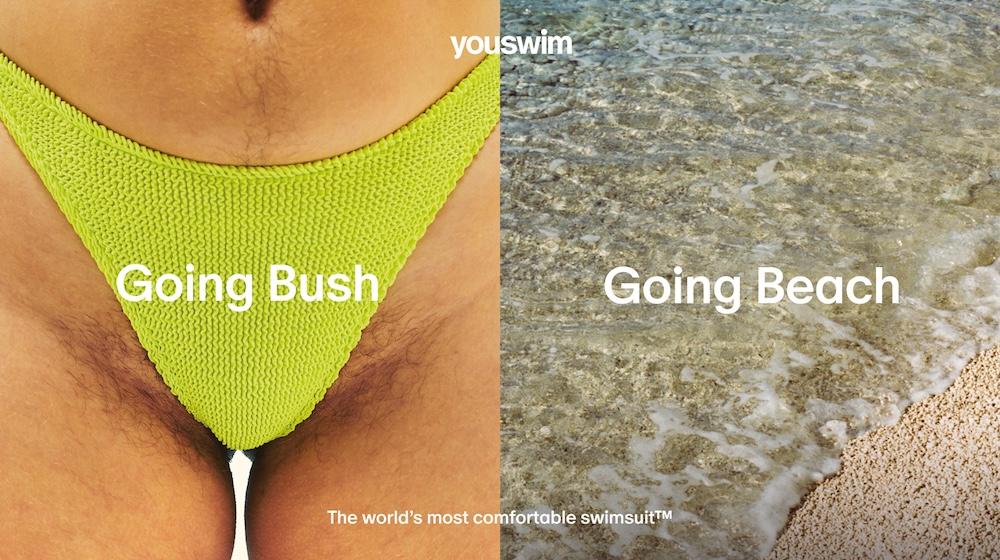 Youswim reclaims body hair in bold ‘Going Bush, Going Beach’ summer campaign and giveaway