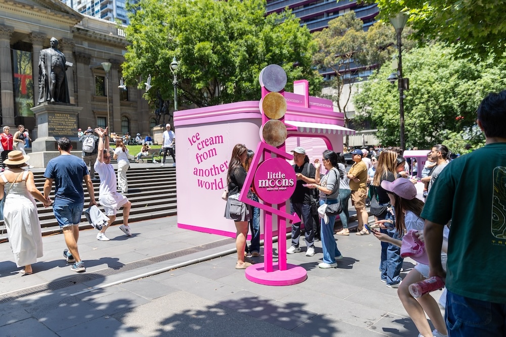 Little Moons launches Ice Cream Shop activation in Melbourne via History Will Be Kind + The Park