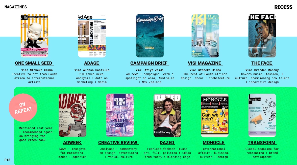 Campaign Brief and Bestads recognised in the 2025 edition of the Recess Creative Playbook