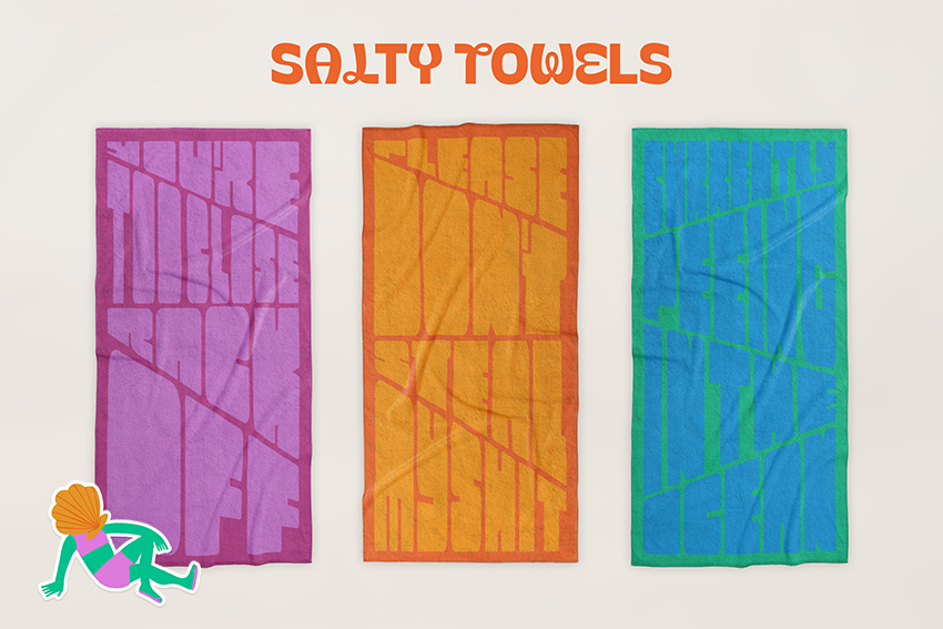 Common Ventures creates ‘Salty Towels’ – a summer collection that airs out every beachgoer’s dirty secrets