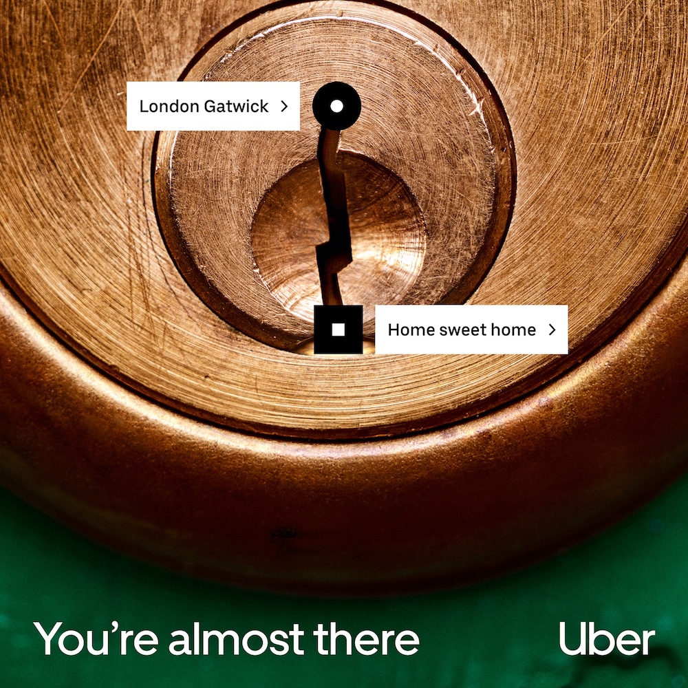 Uber and London Gatwick show travellers ‘You’re Almost There’ in new work via Mother London