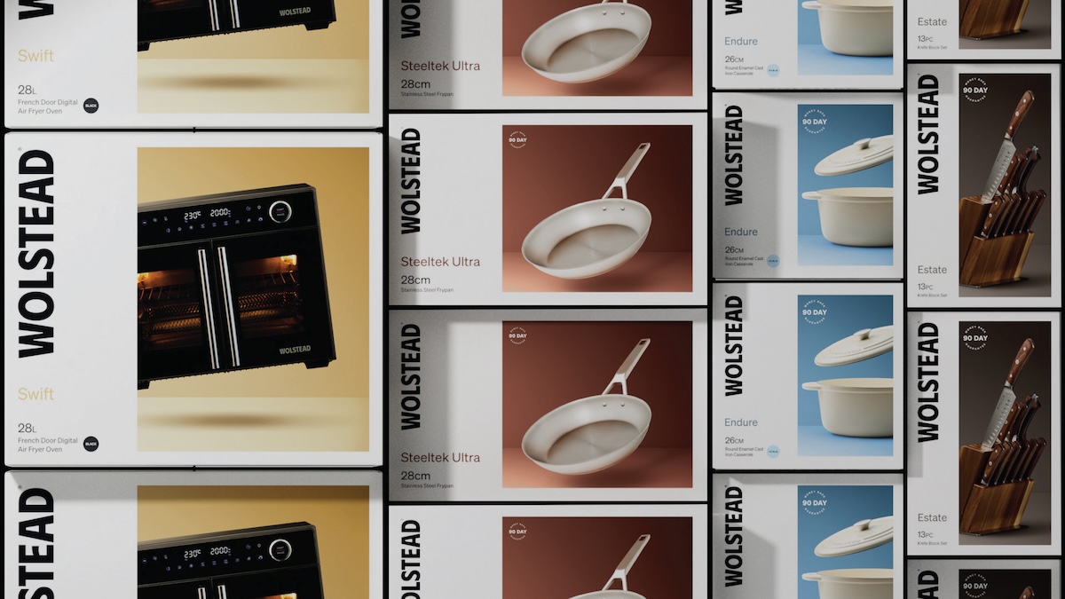 Kitchen Warehouse elevates its Wolstead brand with a confident new identity via Block, Perth