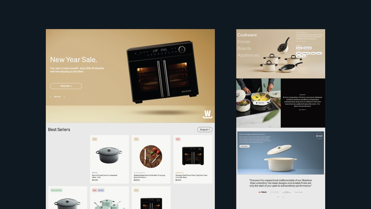 Kitchen Warehouse elevates its Wolstead brand with a confident new identity via Block, Perth