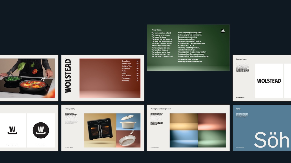 Kitchen Warehouse elevates its Wolstead brand with a confident new identity via Block, Perth