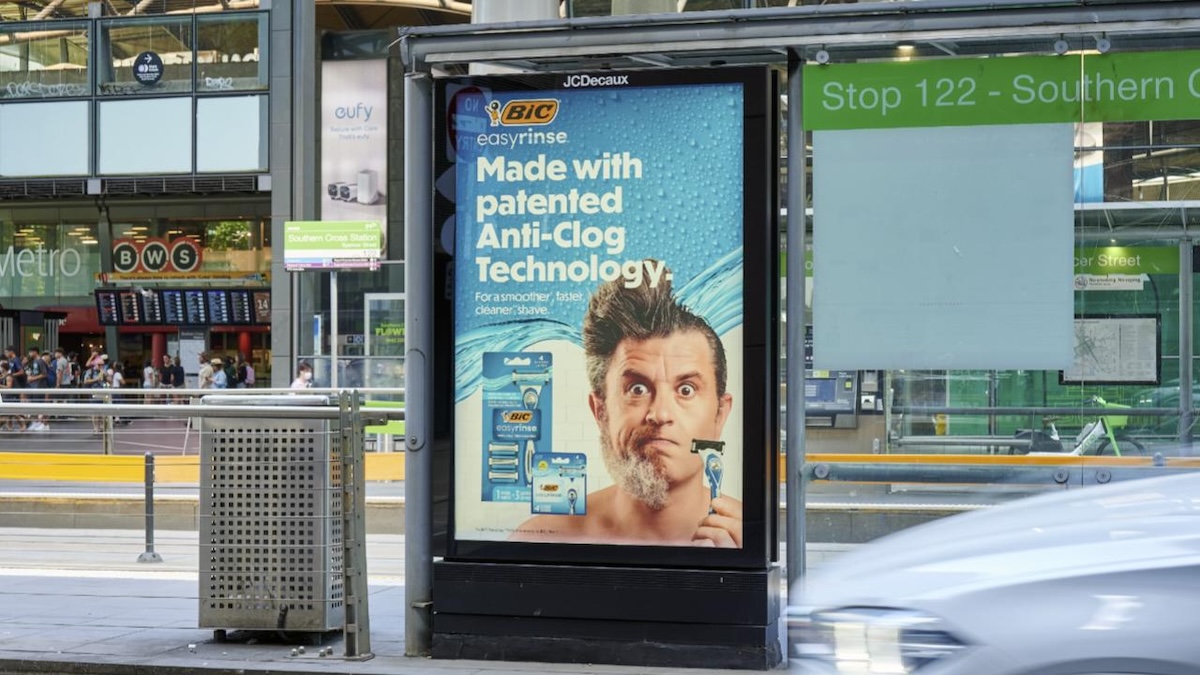 BIC EasyRinse shaver launches new OOH + digital campaign via The Reactor and Media Words