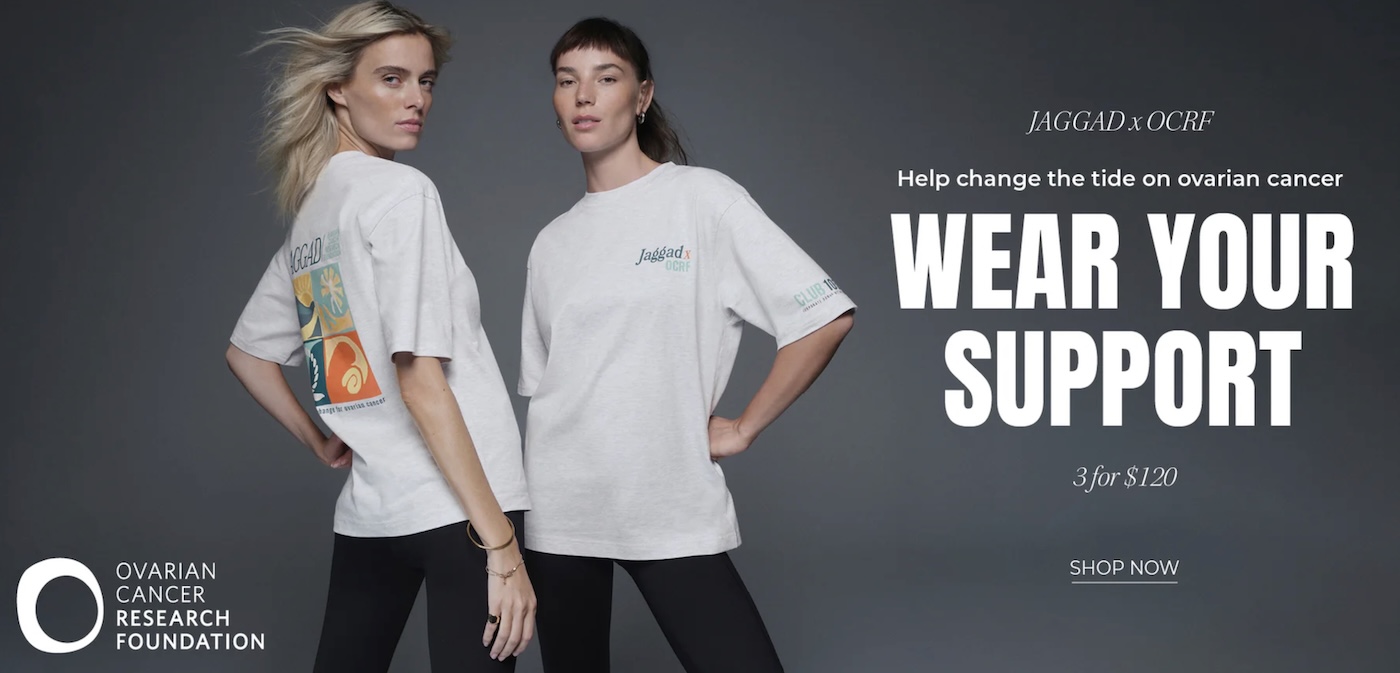 Jaggad and OCRF launch new collection and campaign to raise funds for ovarian cancer