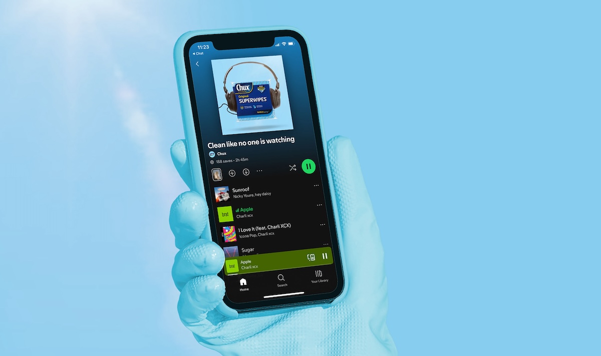 Chux and Spotify put feel-good vibes back into cleaning in new campaign via Connecting Plots