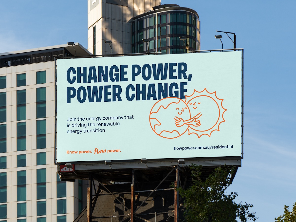 Flow Power launches new brand identity via Melbourne design agency Self-titled