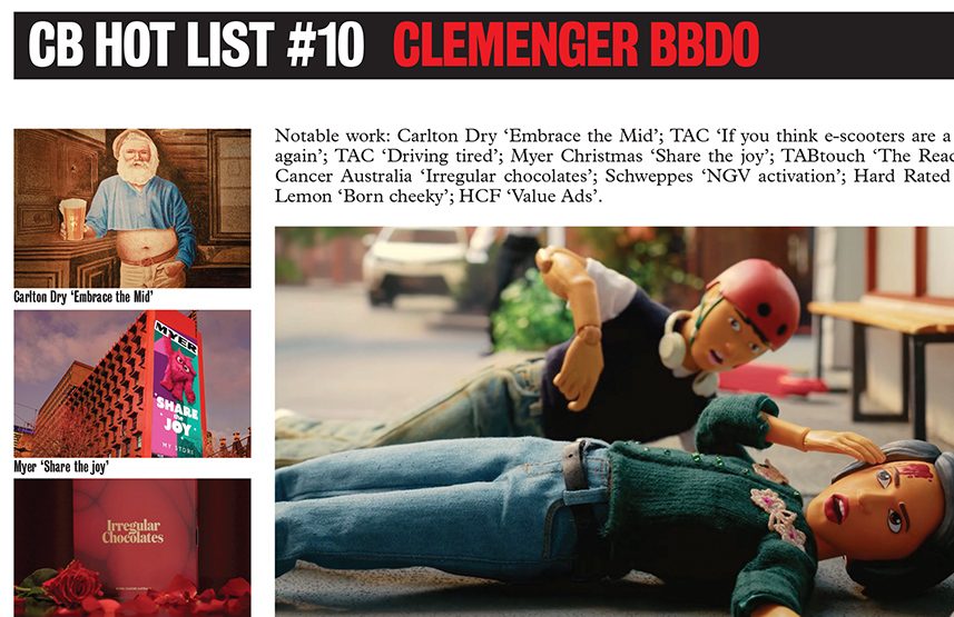 2025 CB HOT LIST #10: CLEMENGER BBDO