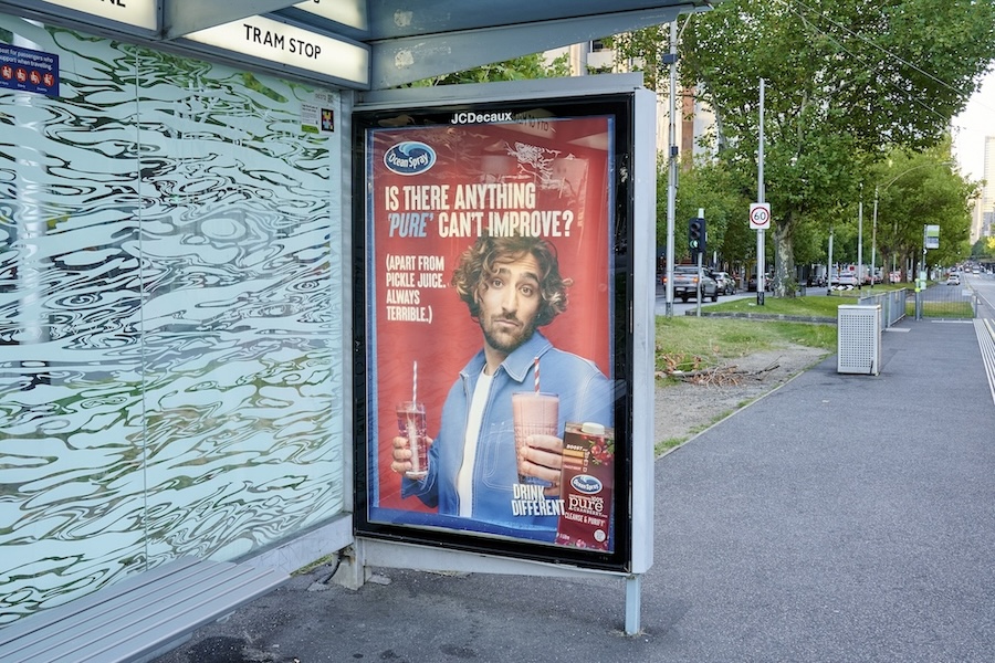 Ocean Spray PURE Cranberry champions new year health in latest OOH campaign via Media Words