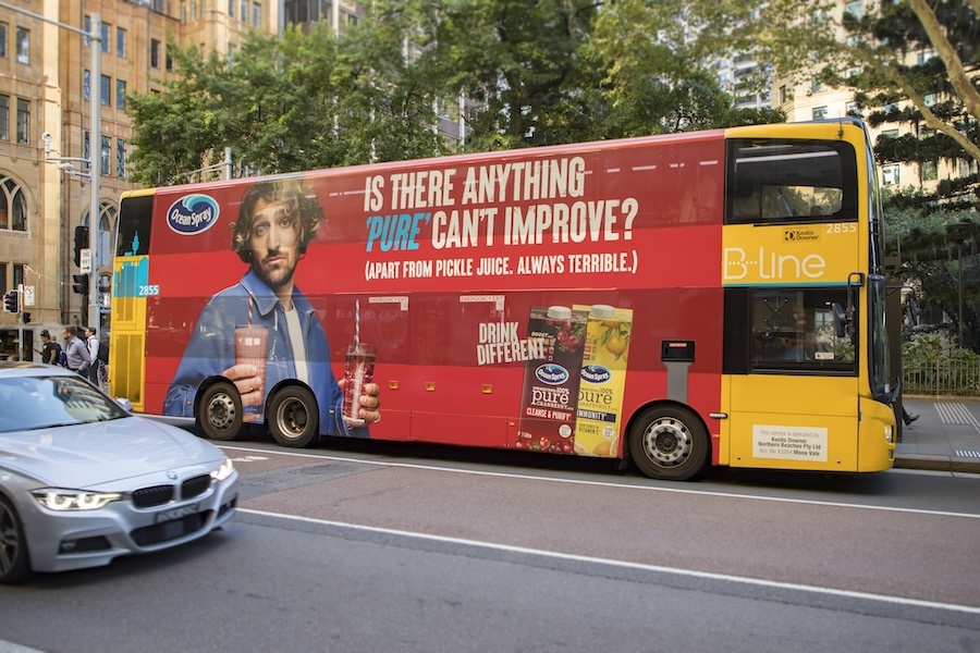 Ocean Spray PURE Cranberry champions new year health in latest OOH campaign via Media Words