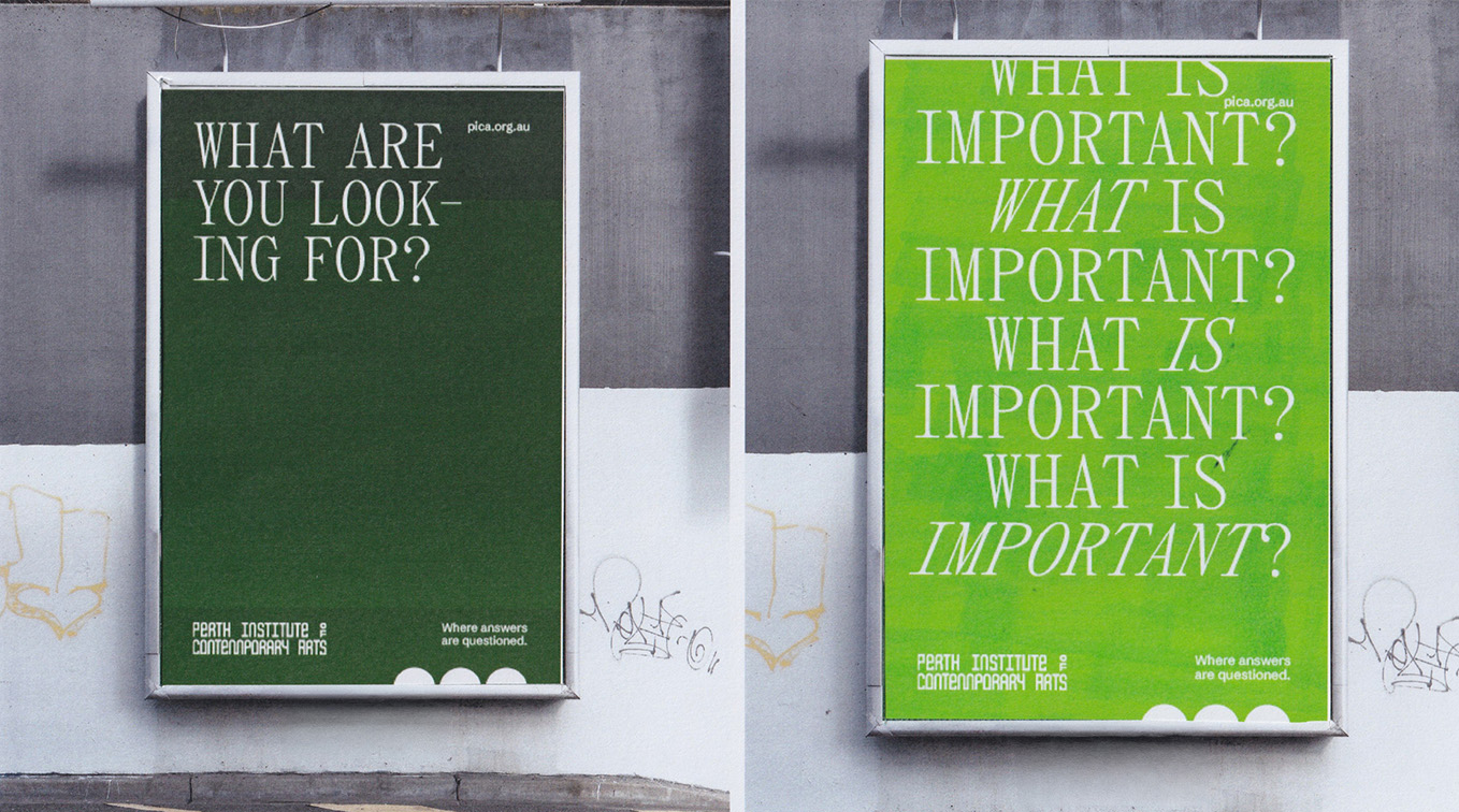 Block ignites curiosity in new campaign for Perth Institute of Contemporary Arts