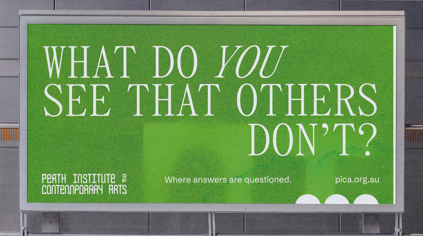Block ignites curiosity in new campaign for Perth Institute of Contemporary Arts