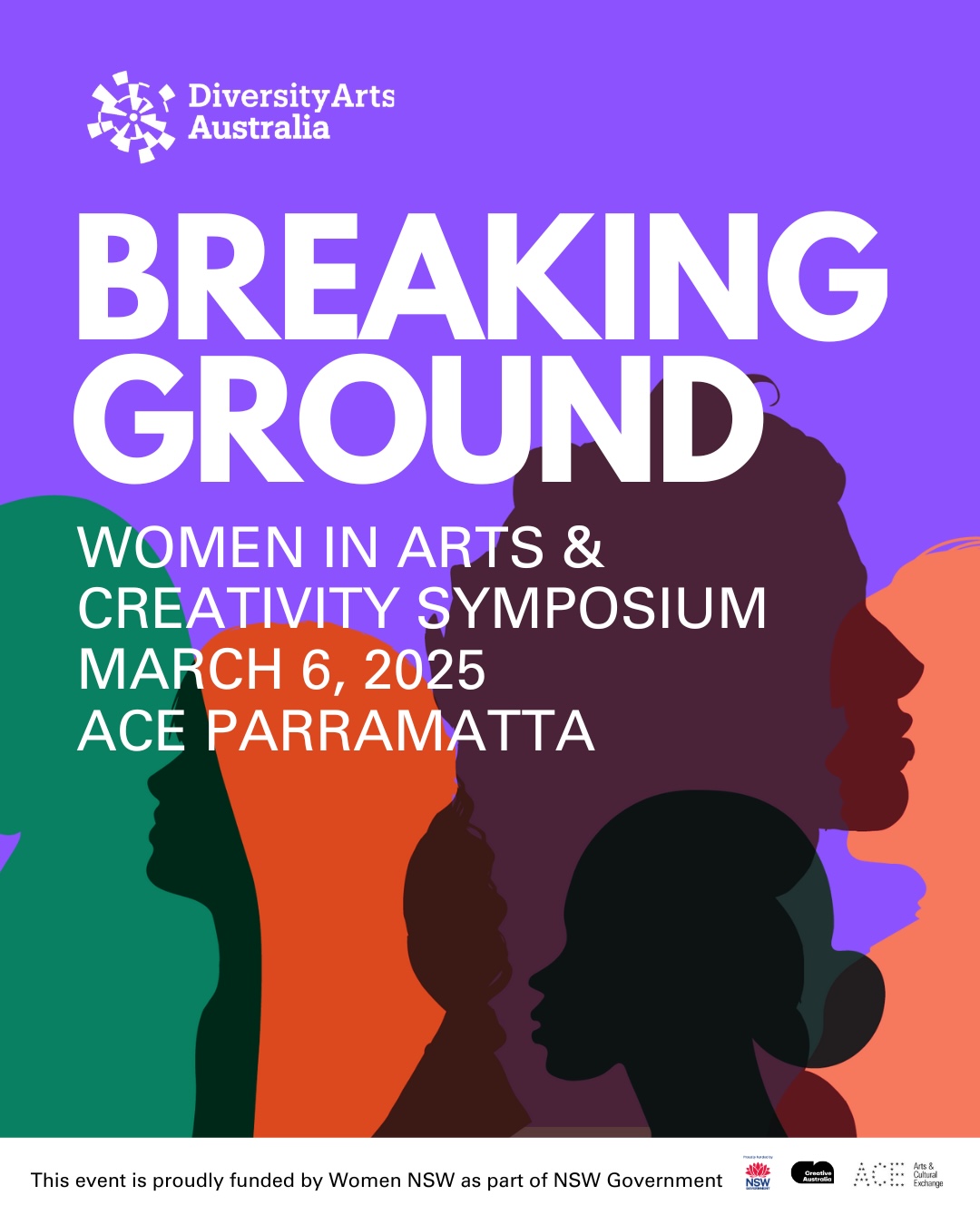 Diversity Arts Australia + Women NSW to host ‘Breaking Ground: Women in Arts and Creativity Symposium’ – Thursday, 6 March in Paramatta