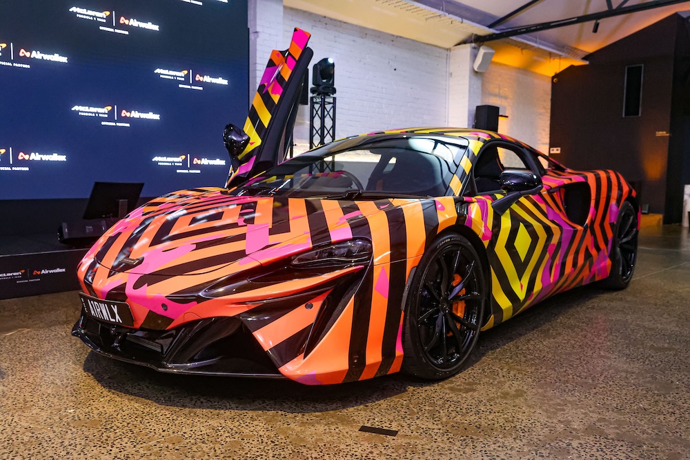 Renowned First Nations artist Reko Rennie designs striking Supercar for Airwallex and McLaren ahead of 2025 Melbourne Grand Prix